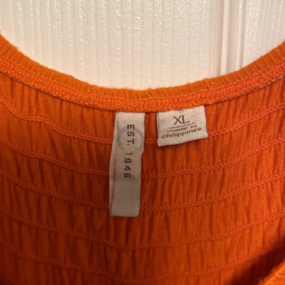 Cato Orange 3/4 Length Sleeves Top…size XL - Picture 4 of 5